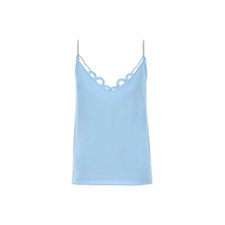 Stella McCartney, Sleeveless Top Blauw, Dames, Maat:M