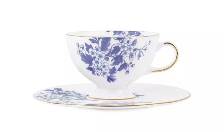 ByTimo Porsgrund Kaffekopp-med-skål Blå 20cl