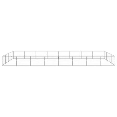 Vidaxl Hundgård Silver 32 M² Stål Silver