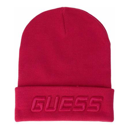 Guess, Beanies Paars, Dames, Maat:ONE Size,Katoen
