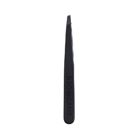 Browgame Signature Tweezer Slanted - Soft Touch Blackout Tillbehör Unisex 1 PCS