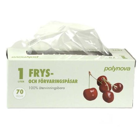 POLYNOVA Fryspåse LLD 1L 22my 70/fp - Lyreco - Kök och servering - Plast och fryspåsar - Fryspåsar