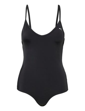 Puma Swim Women V-Neck Crossback Sw Uimapuku Uima-asut Musta Puma Swim