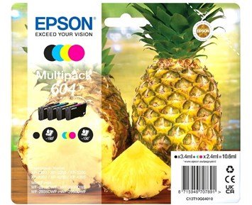 Epson 604 Multipack BK/C/M/Y - Multipack 4-färger bläckpatroner Epson 604