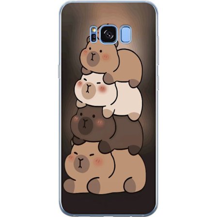 Yhteensopiva Puhelinkuori Samsung Galaxy S8 Capybara Kawaii Söpö Eläinhahmo