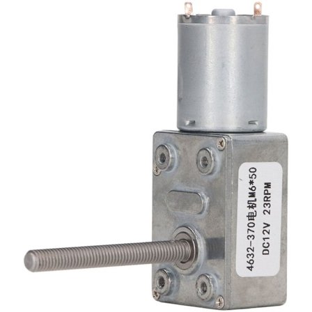 Selvspærrende snekkemotor M6 hoved roterende akselgevind hastighed ​​R