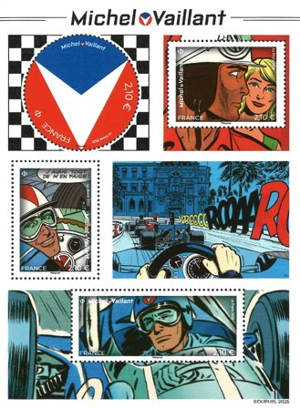 Frankrig - Michel Vaillant - Postfrisk miniark