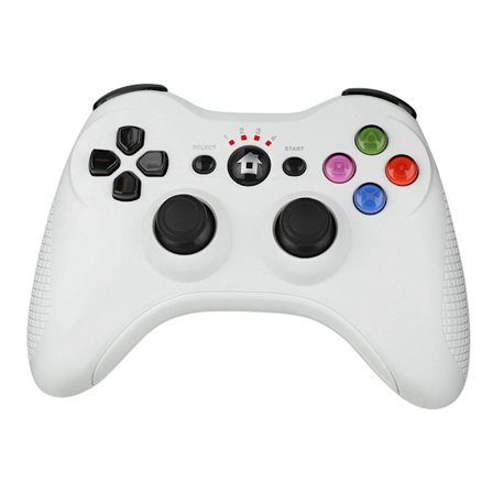 Trådløs Bluetooth-spilkontroller uden forsinkelse, behageligt greb, gamepad til PS3 (hvid)