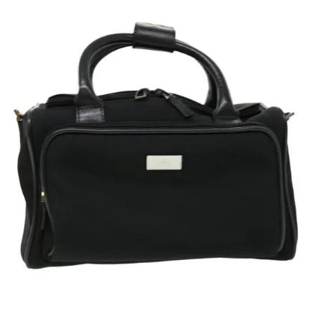 Gucci Vintage, Pre-owned Canvas pouches Zwart, Dames, Maat:ONE Size,leer