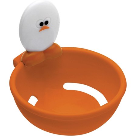 1 keittiövälineen munankeltuaisen erotin, oranssi/valkoinen