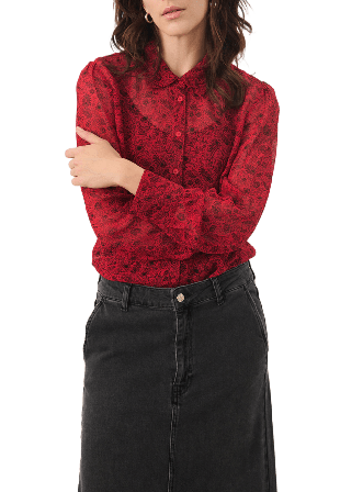 Part Two DelvinaPW SH Skjortor Dam Röd 44