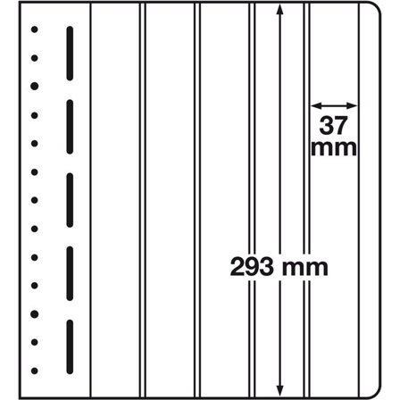 LB-blade - 5 lommer (37x293mm) - 10 stk.
