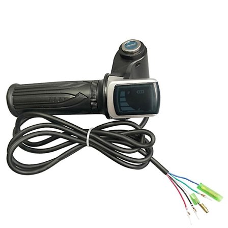Cykel Twist Throttle til Elcykel Throttle 60v Throttle LCD Display Lås Knap