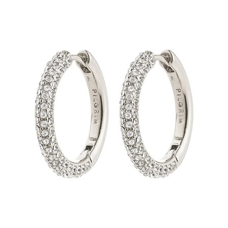 Pilgrim Tatum Store Hoops Sølvbelagt, Tøj & Bolig, Smykker, Øreringe