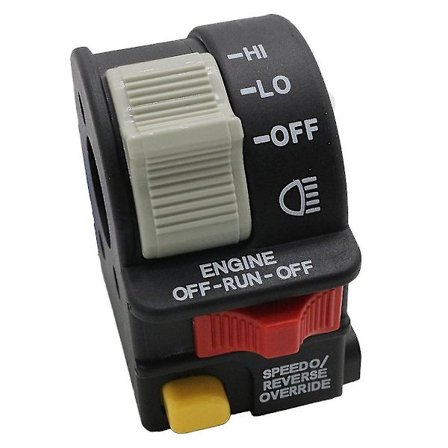 Go Kart Styrstångsmonterad Strömbrytare Helljus och Halvljus (svart) (1st)