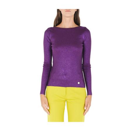 Blugirl Round-neck Strik Lilla, Dame Striktrøjer