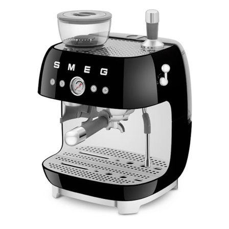 50-tals Expresso kombinerad kaffemaskin svart - Smeg