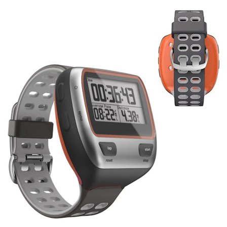 Garmin Forerunner 310XT dobbeltfarvet silikoneurrem - Mørkegrå / Lysegrå