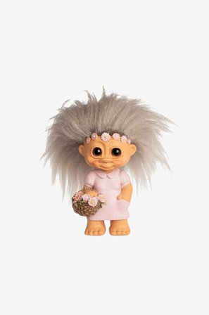 Spring Copenhagen - Good Luck Troll Flower Girl 9 cm - Flerfarvet - Dekoration - Fra Homeroom