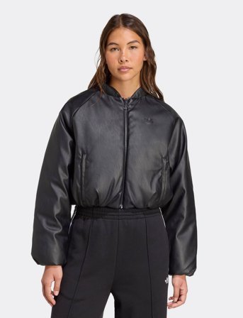 adidas Originals Pleather Bomber - Black - XL