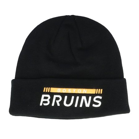 Fanatics - Negro cuff Beanie - Boston Bruins Authentic Pro Game & Train Knit Blk @ Hatstore
