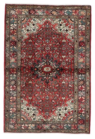 Håndknyttet Mahal 110X163 Orientalsk Uldtæppe Lille