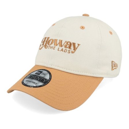 New Era - Beige unconstructed Keps - Contrast Visor 9TWENTY Ivory/Dark Sand Dad Cap @ Hatstore