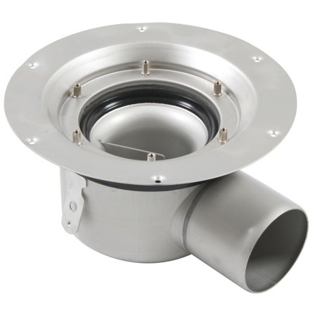 BLÜCHER 210.200.075 V Golvbrunn 150x 75 mm, sidoutlopp, Inomhusavlopp