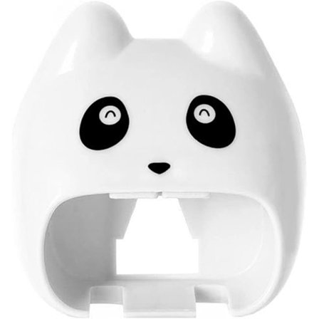 Tandbørsteholder til børn Dyretandbørste med sugekop uden boring Tandbørsteholder til børn i badeværelse Kraftige sutter (hvide)