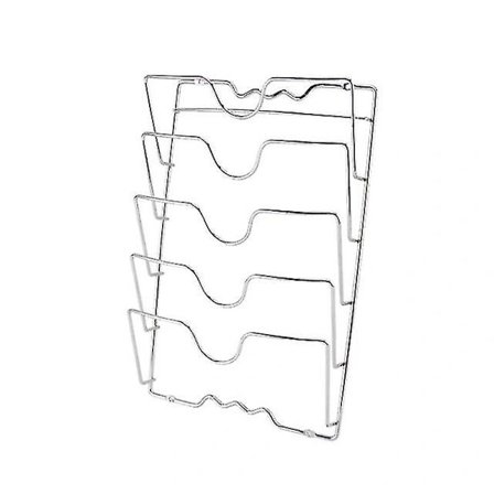 [CA] 5-lags Anti-fall Metall Tørkestativ for Kasseroller Lokkholder Skjeholder Oppbevaring Kasserolle Lokk (FMY)