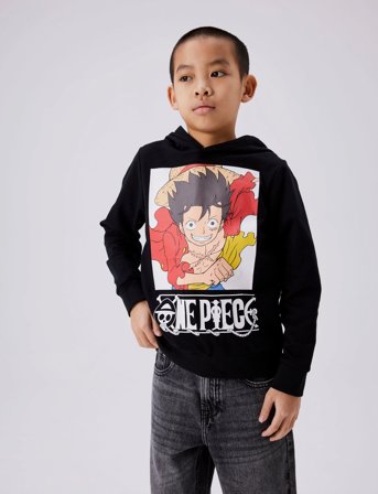 name it Nkmjeph Onepiece Sweat Wh Bru Noos Vde - Black - 116
