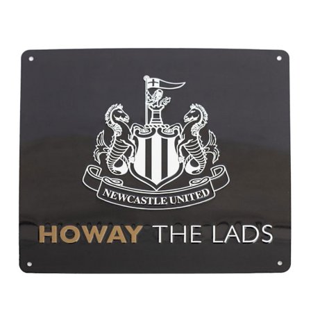 Newcastle United FC Howay The Lads Tunnel Skylt One Size Svart/Vit