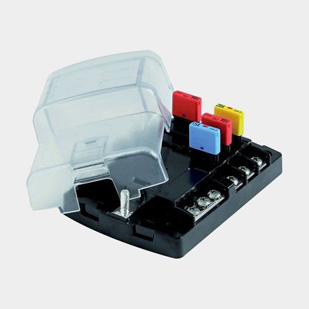 Osculati fuse holder, for 6 circuit breakers, 12 V / 24 V