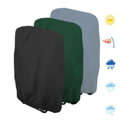 2-pack skyddande överdrag för hopfällbara stolar, UV-beständiga, vindtäta solstolar