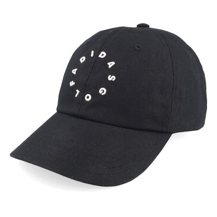 Adidas - Svart unconstructed Keps - Revolve Hat Black Dad Cap @ Hatstore