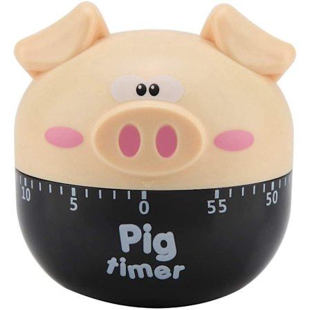 1 khaki gris kjøkken mekanisk klokke, mekanisk kjøkkenklokke,