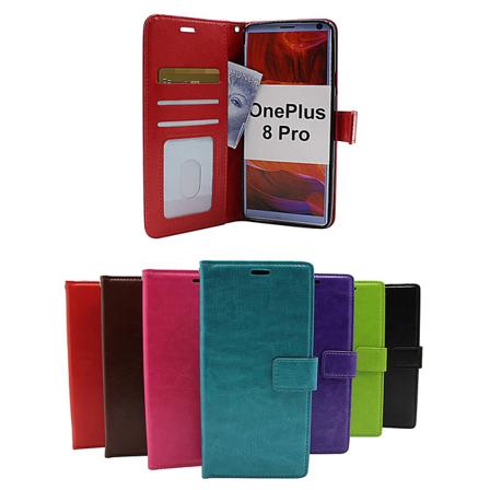 Crazy Horse Wallet OnePlus 8 Pro Svart