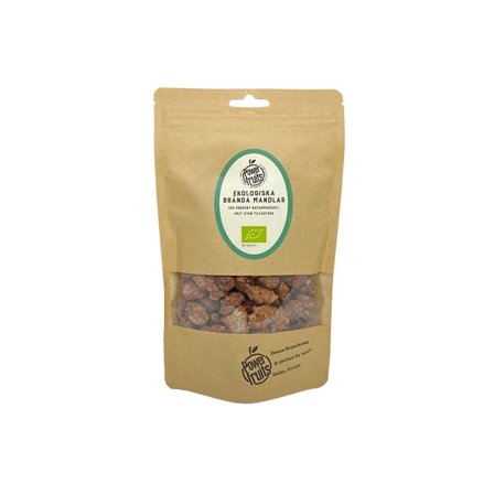Powerfruits Ekologiska Brända Mandlar 250 g, KORT DATUM