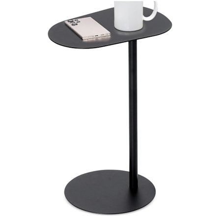 Soffbord metall svart sida 35x25x53 cm