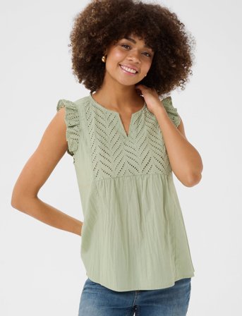Culture Cutoril Top - Green - L