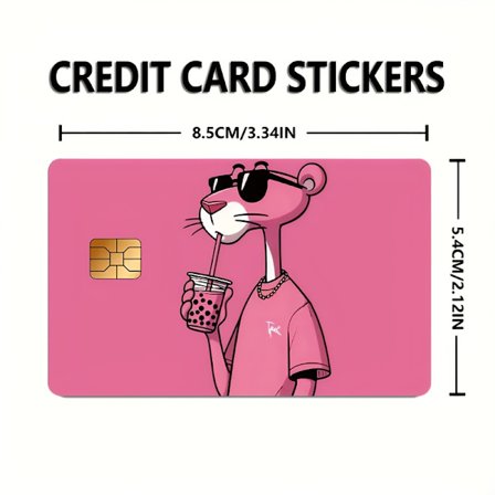 Rosa Slitesterkt Personvern Beskyttelsesklistremerke for Bankkort, Kredittkort, Debetkort, Transportkort, Romnøkler og Hud.