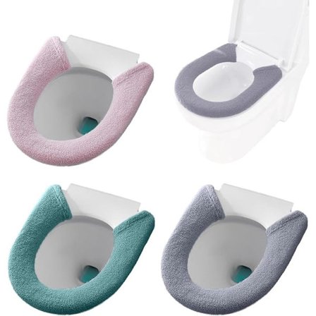 3 deler varmt toalettsetetrekk Toalettsetetrekk Slitesterkt toalettsete Varmt toalettsetetrekk Setetrekk Myke og komfortable knapper Passer grå grønn