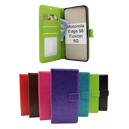 Crazy Horse Motorola Edge 50 Fusion 5G Plånboksfodral