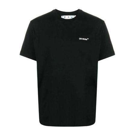 Off White, T-Shirts Zwart, Heren, Maat:L