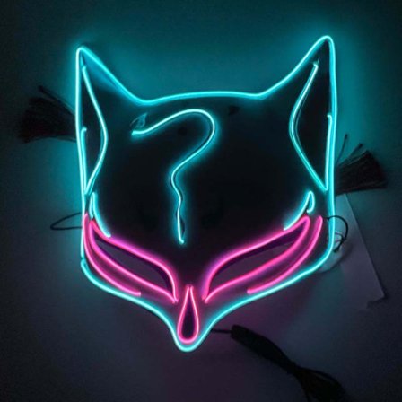 Et stykke isblå + rosa lys kaldt lys ånderev borte fra