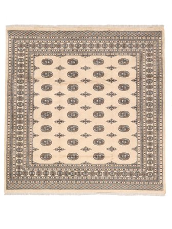 Oosters Pakistan Bokhara 2Ply Vloerkleed 246X253 Vierkant Bruin/Beige Wol, Pakistan