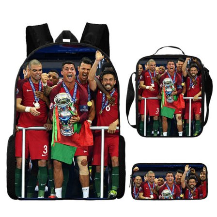 Fodboldstjernen Ronaldo print i tre sæt