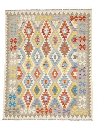 Hand Woven Kilim Afghan Old Style Rug 159X196