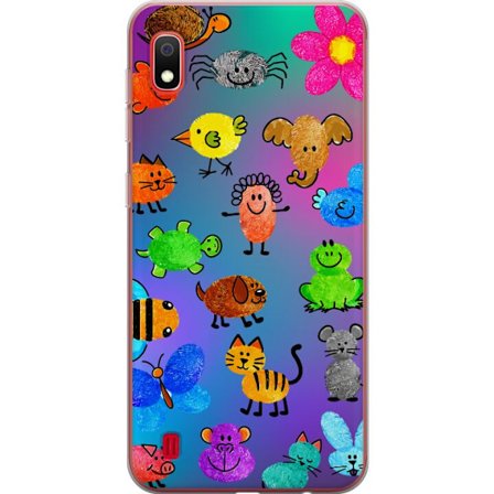 Yhteensopiva Puhelinkuori Samsung Galaxy A10 Little Scribble Friends