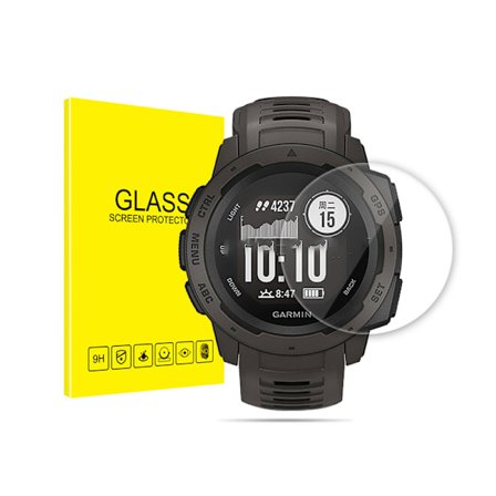 Garmin Instinct 2/2S Skärmskydd (2-Pack) - Härdat Glas, Reptåligt